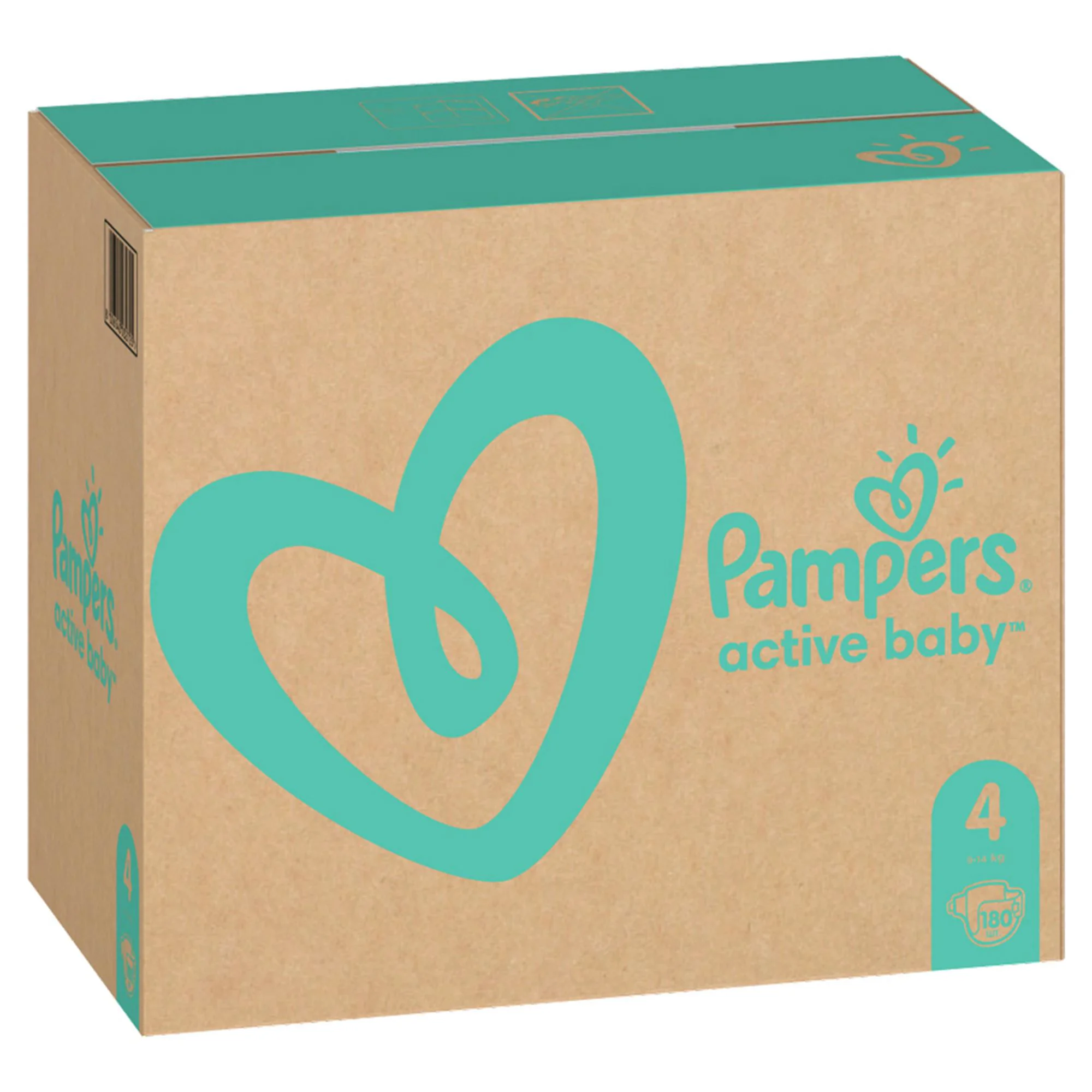 Подгузники Pampers Active Baby 4 Maxi XXL Box (8-14 кг), 180 шт.