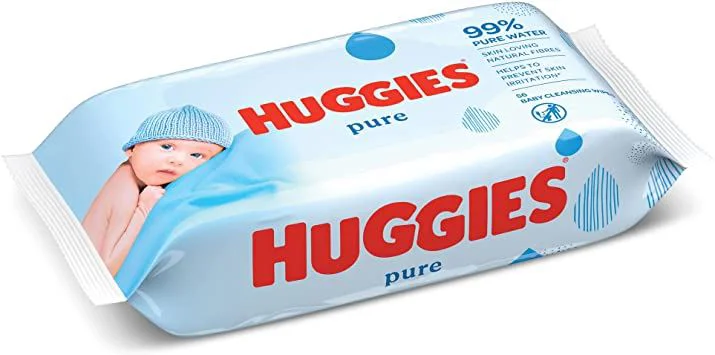 Влажные салфетки Huggies Pure, 56 шт.