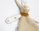Мягкая игрушка с системой крепления пустышки BabyJem Кролик Серый