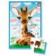 Puzzle moale Vladi Toys Girafa A5, 12 piese