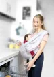 Sistem de purtare wrap elastic pentru bebelusi BabyJem Gri