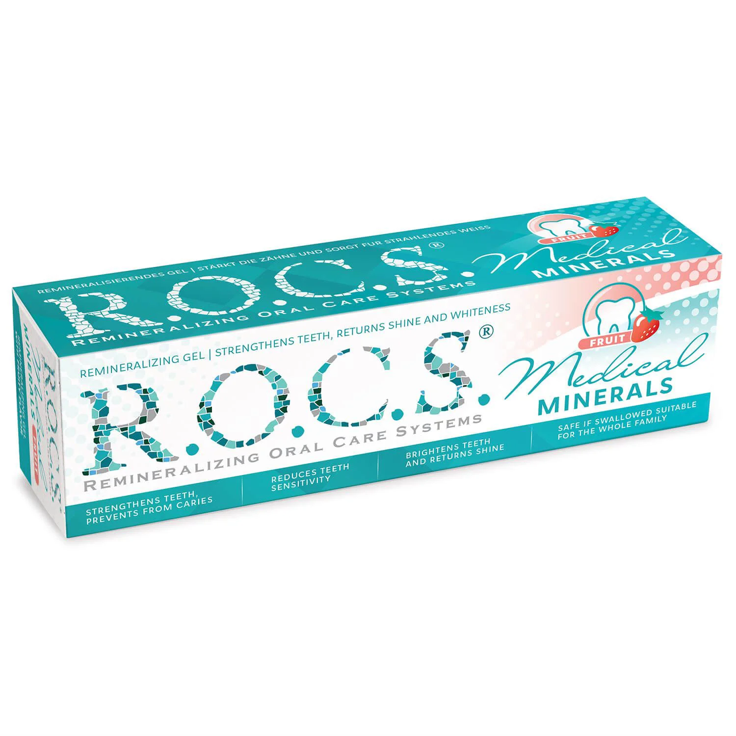 Gel pentru intarirea dintilor ROCS Medical Minerals Fruits, 45 g