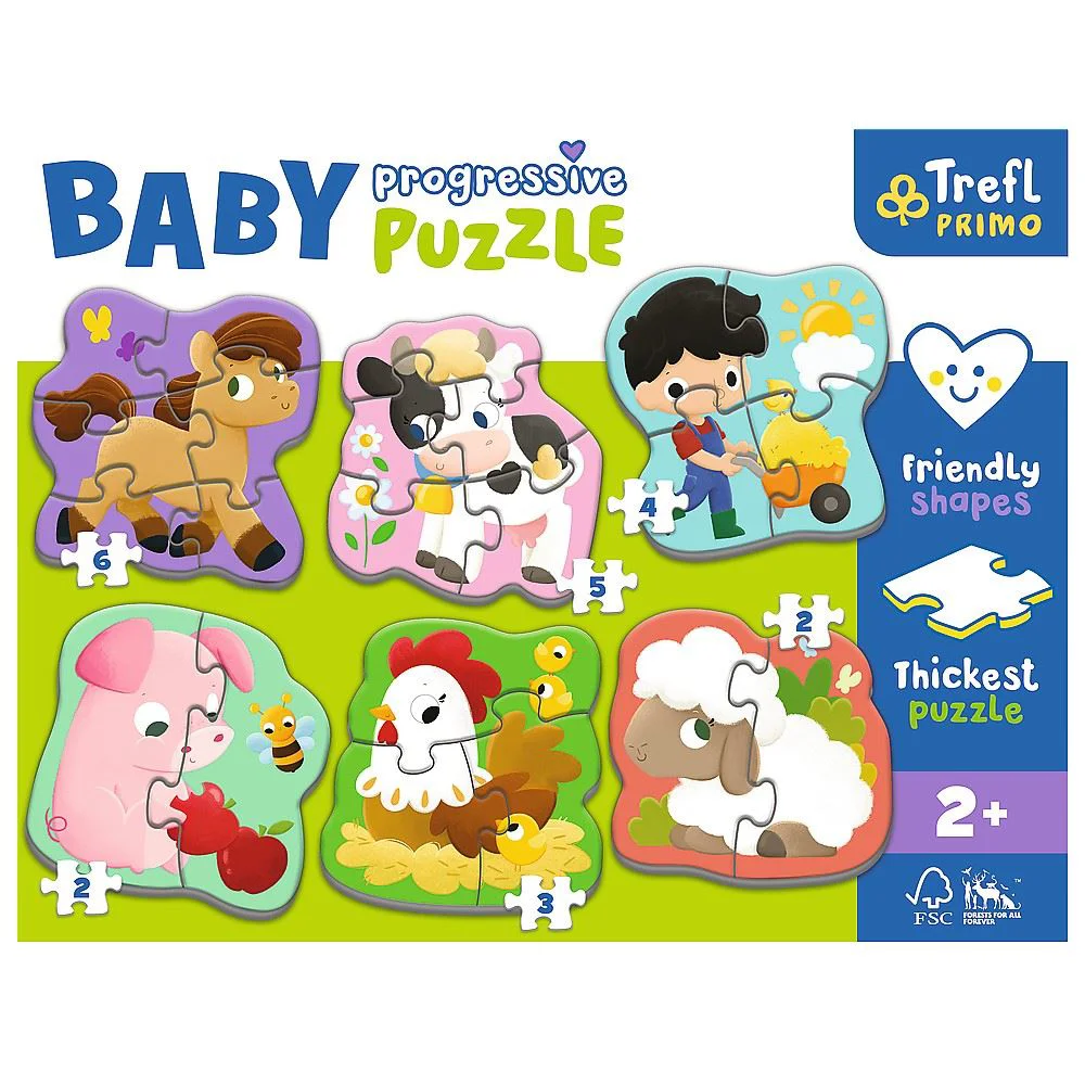 Puzzle Trefl Baby Progressive Ferma