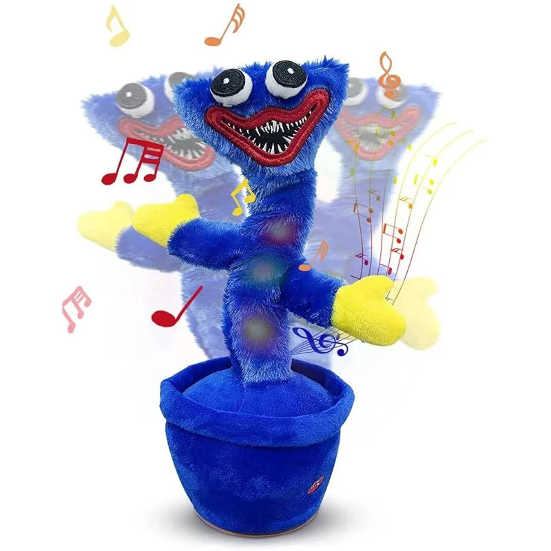Jucarie Interactiva Huggy Wuggy Cactusul Dansator (culoare albastra)