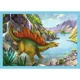 Пазл Trefl 4 в 1 Уникальные динозавры