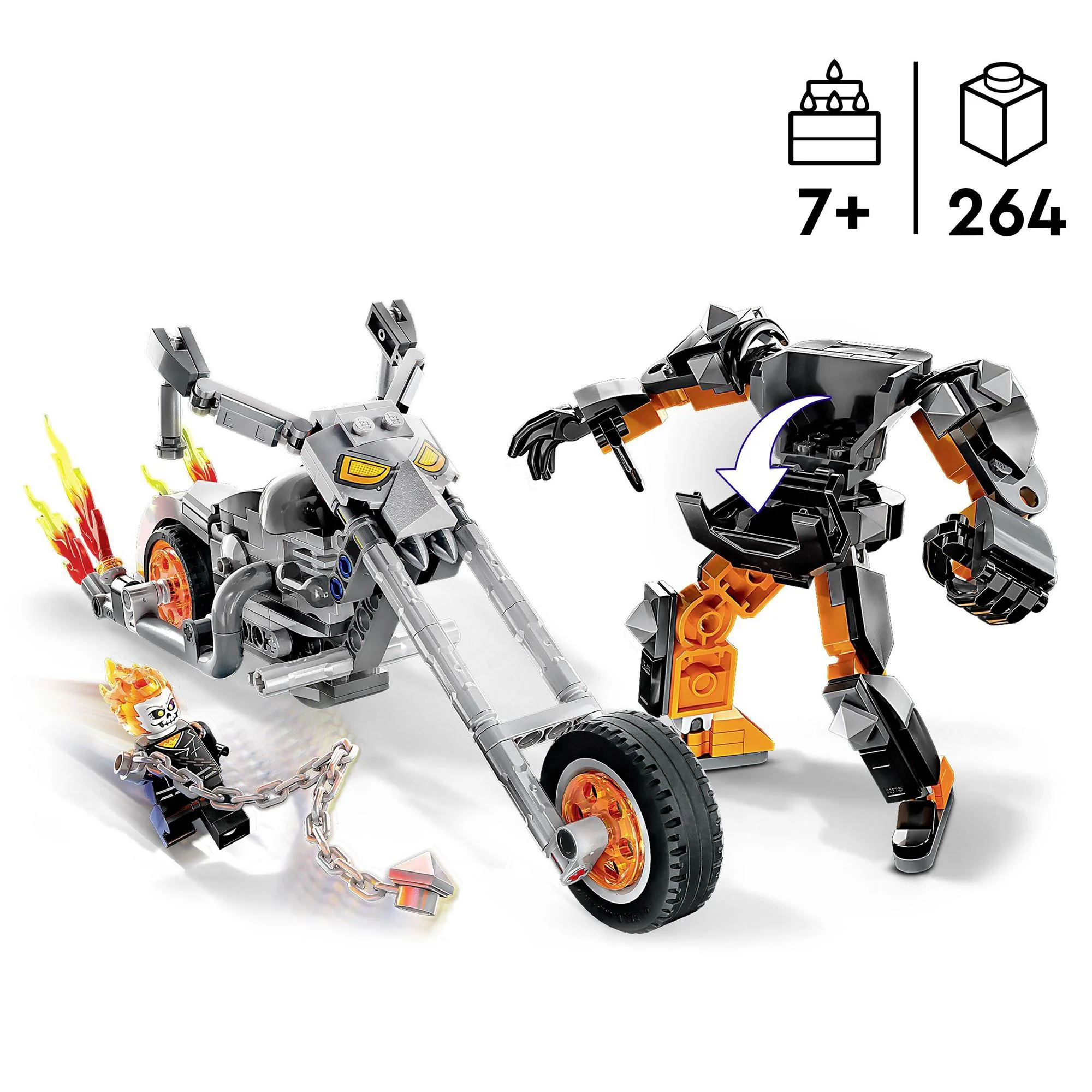 LEGO Marvel Ghost Rider Mech & Bike