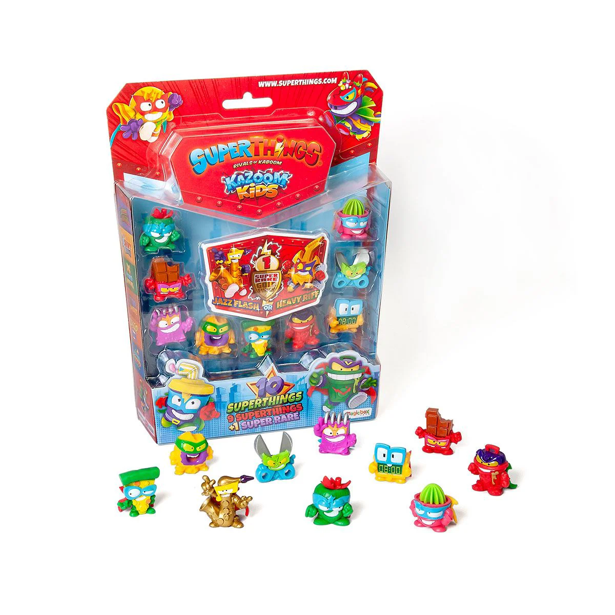 Set de joaca SuperThings cu 10 figurine, seria Kazoom Kids S1