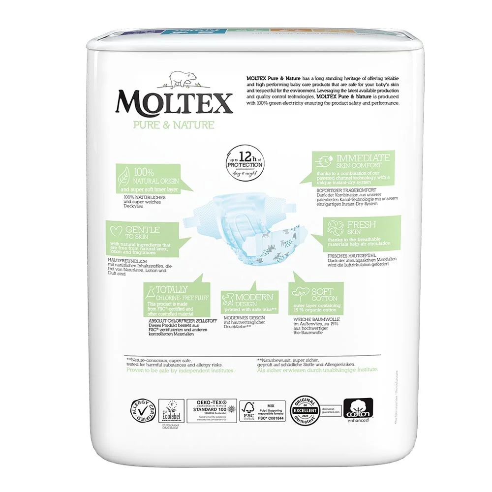 Подгузники эко гипоаллергенные Moltex Nature Junior 5 (11-16 кг), 25 шт.