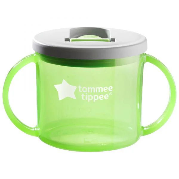 Cana gradata Tommee Tippee Basics First Cup Verde