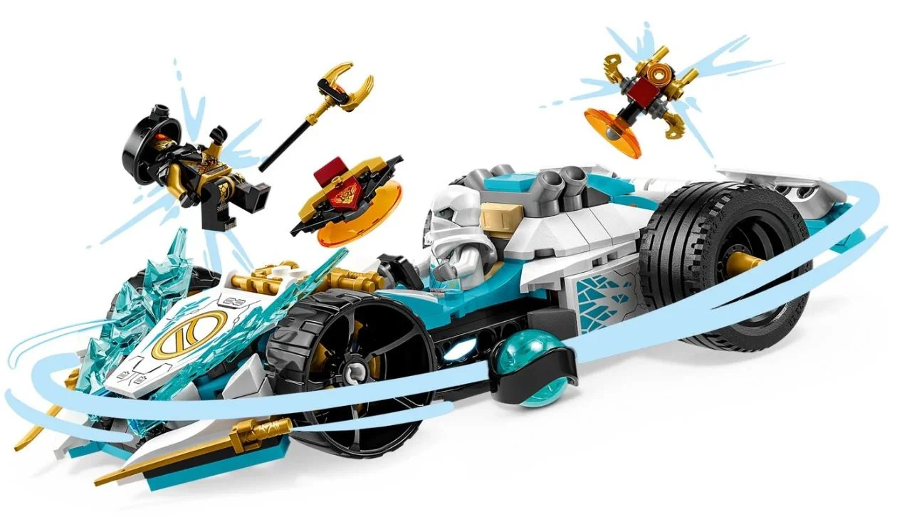 Set de constructie Lego Ninjago Masina de curse a lui Zane, 307 el.