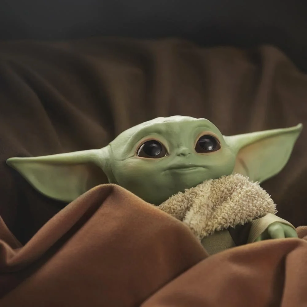 Jucarie de plus Hasbro Baby Yoda, 19 cm