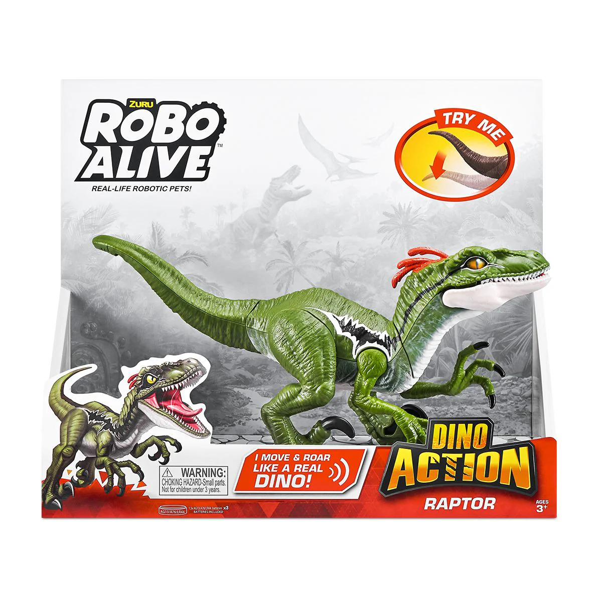 Jucarie interactiva Zuru Raptor Robo Alive Dino Action