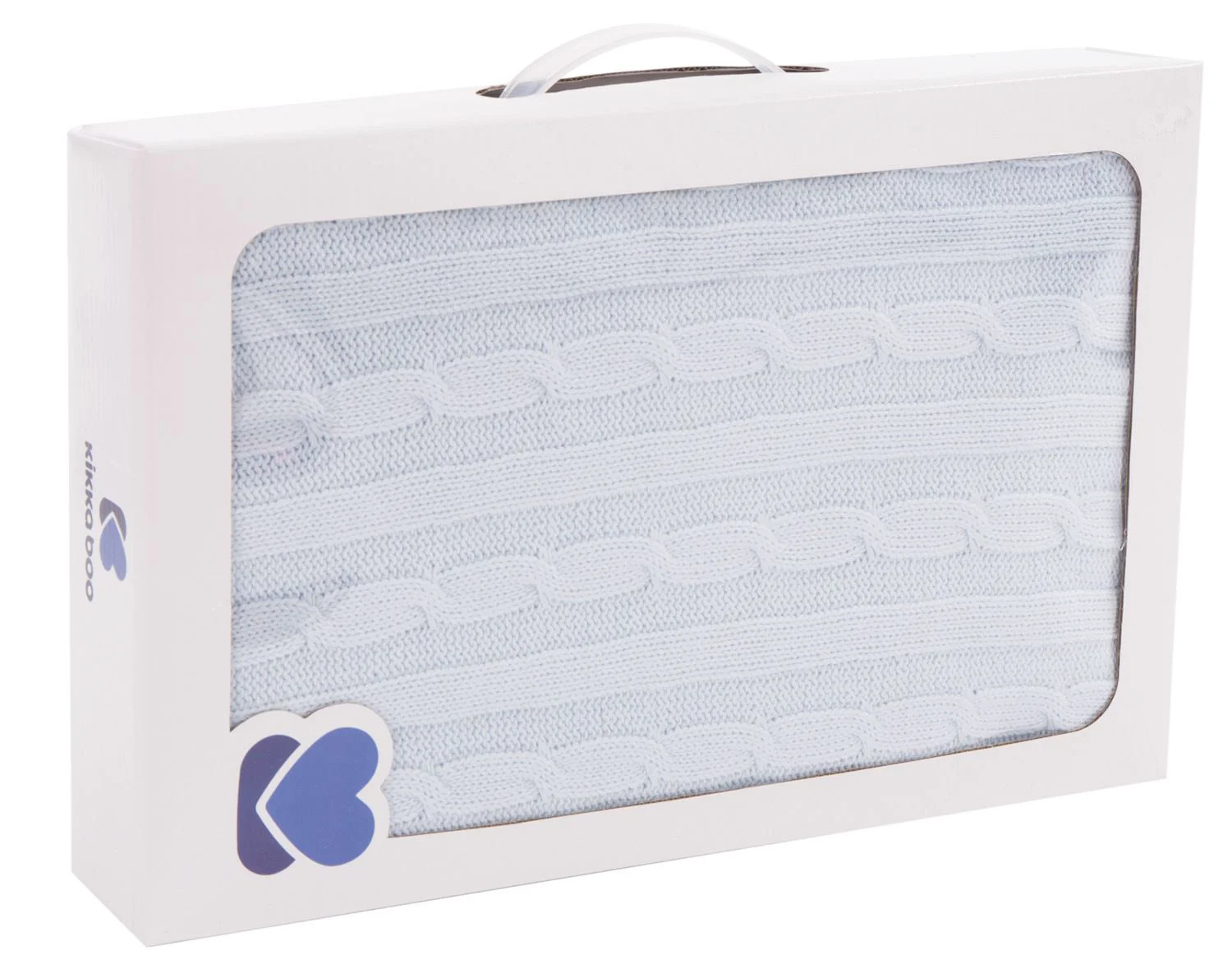 Вязаное одеяло KikkaBoo Light Blue