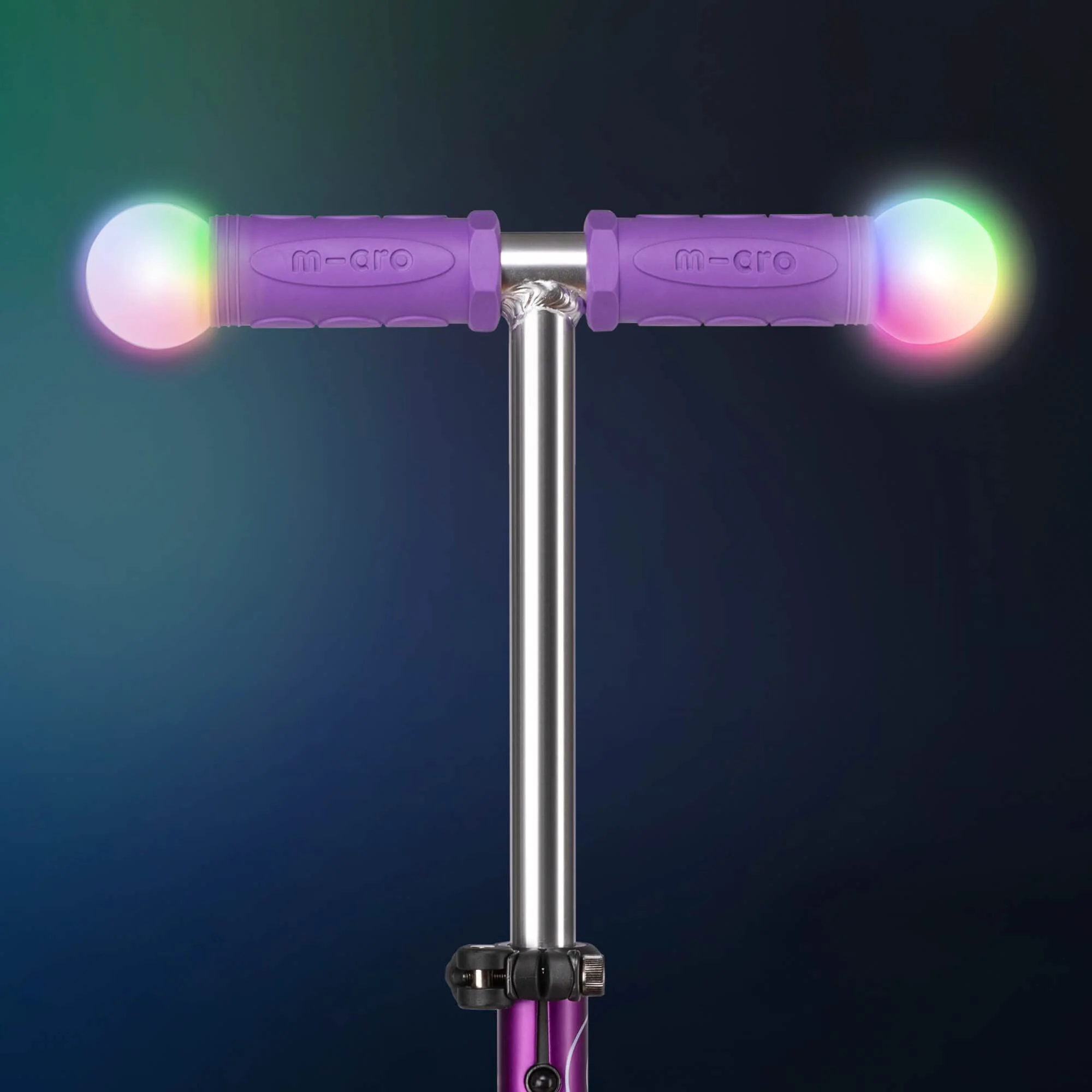 Trotineta Micro Mini Deluxe Magic LED Purple
