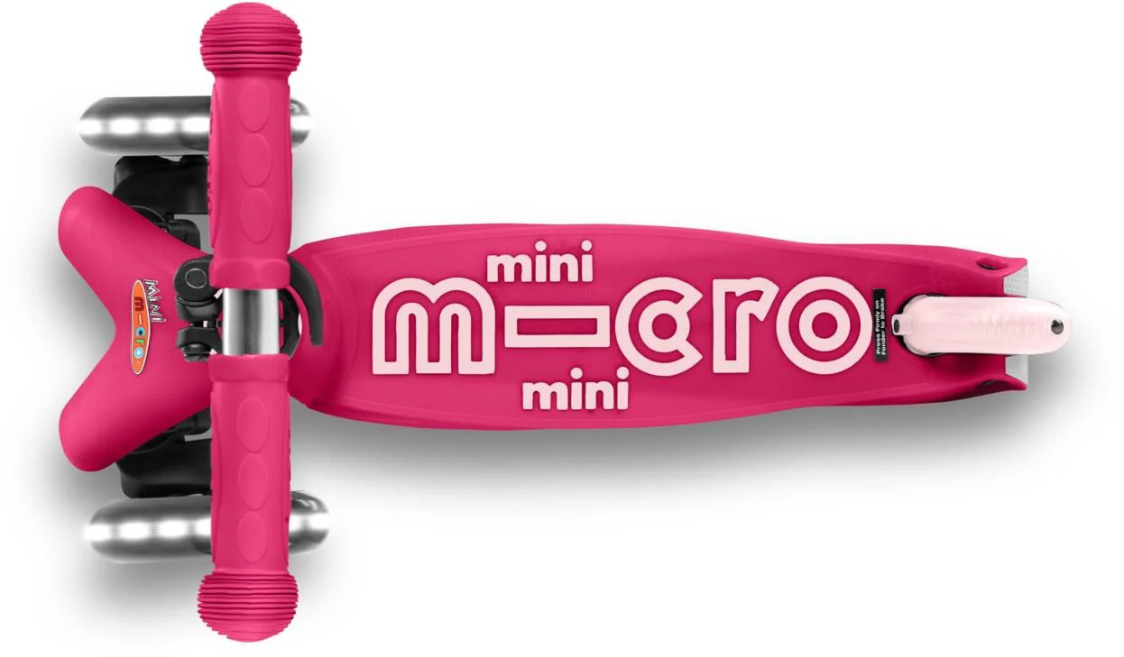 Trotineta Micro Mini 3 in 1 Deluxe Plus LED Pink