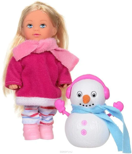 Мини-кукла Simba Еви и снеговик