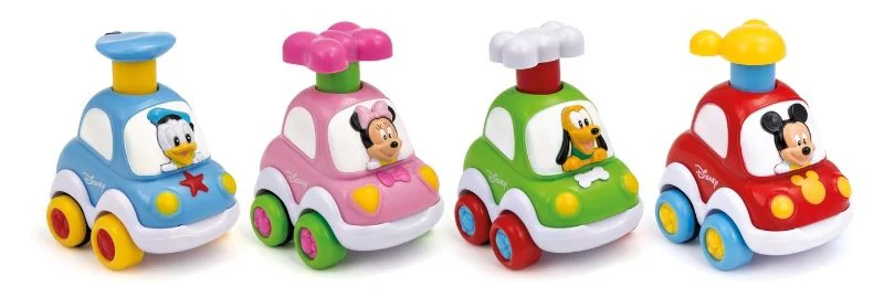 Машинка с пускателем Clementoni Baby Микки маус и компания