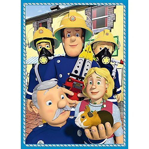 Puzzle Trefl Fireman Sam &quot;Sam's Team&quot;, 4 in 1 (35+48+54+70 piese)