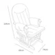 Кресло-качалка для кормления Tutti Bambini GC 35 Walnut