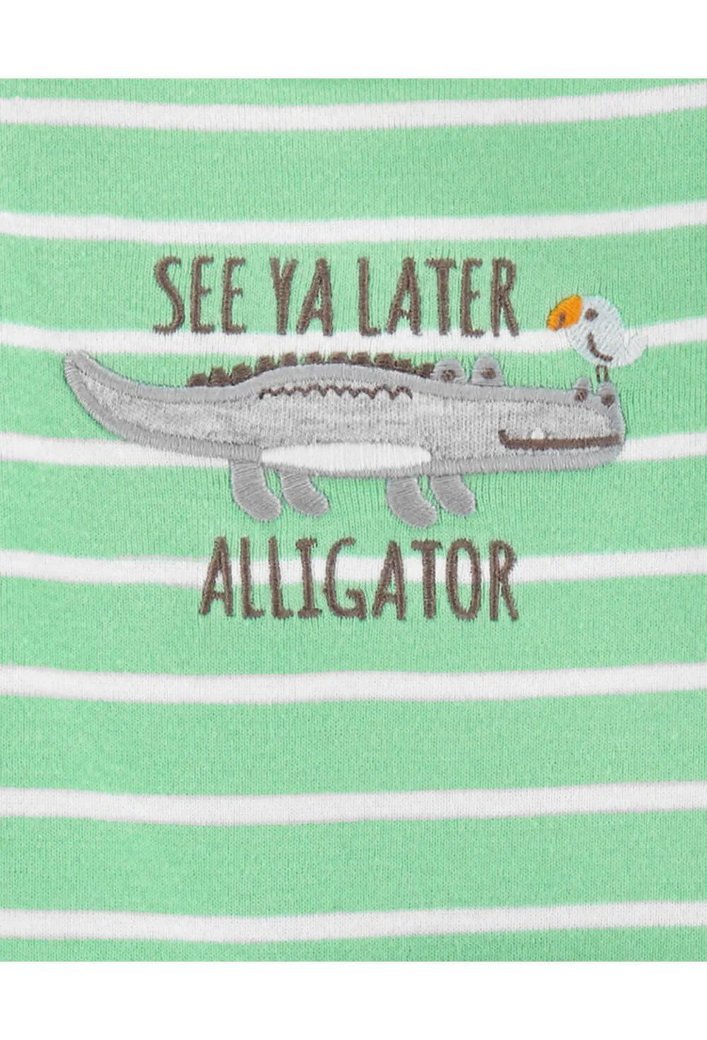 Carter's Set 3 piese Aligator - 2 body-uri si pantaloni