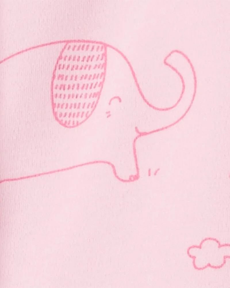 Carter's Пижама розовая со слониками