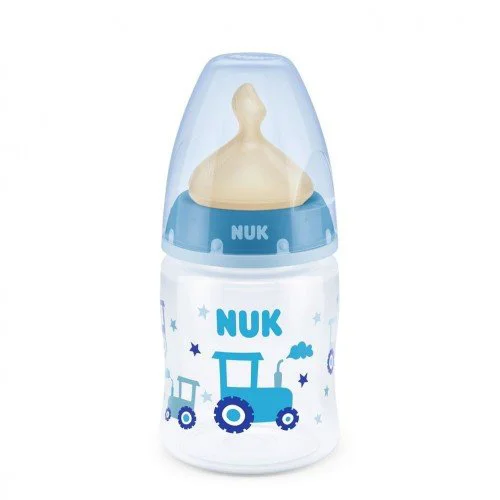 Бутылочка пластиковая NUK First Choice Temperature Control с латексной соской (0-6 мес.), 150 мл