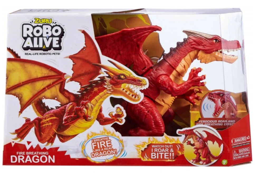 Интерактивная игрушка Robo Alive Огненный дракон