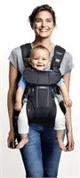 Анатомический мультифункциональный рюкзак-кенгуру BabyBjorn One Denim Grey, хлопок