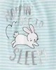 Carter's Комплект 3 в 1 Пижама Кролик - футболка, шорты и штаны