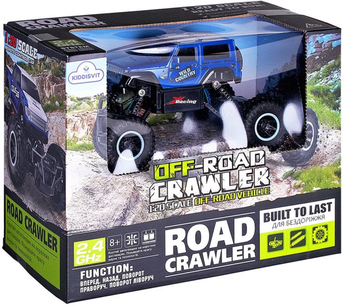 Masina cu telecomanda Sulong Toys Wild Country off-road Crawler, albastra, 1:20