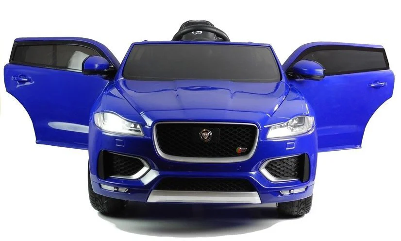 Электромобиль LEANTOYS Jaguar F-Pace синий, с двумя моторами