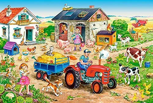 Puzzle Castorland Life on the Farm, 40 MAXI piese