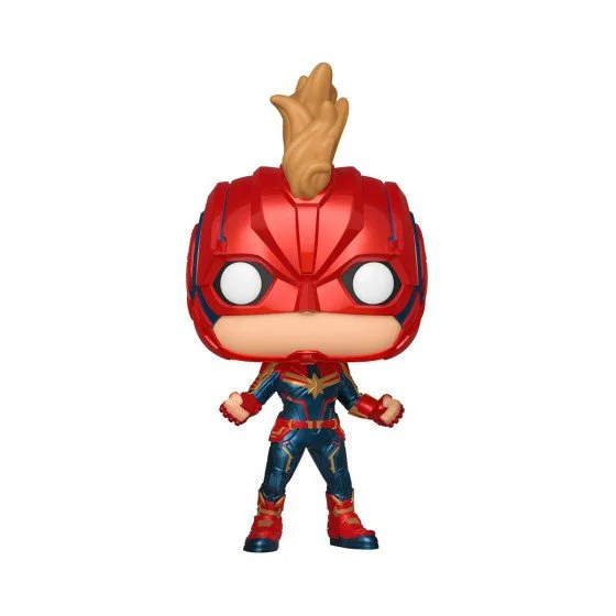 Figurina Captain Marvel in costum Funko Pop seria Captain Marvel, 9.6 cm