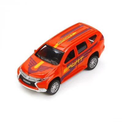 Masina cu inertie Technopark Mitsubishi Pajero Sport (orange, 1:32)