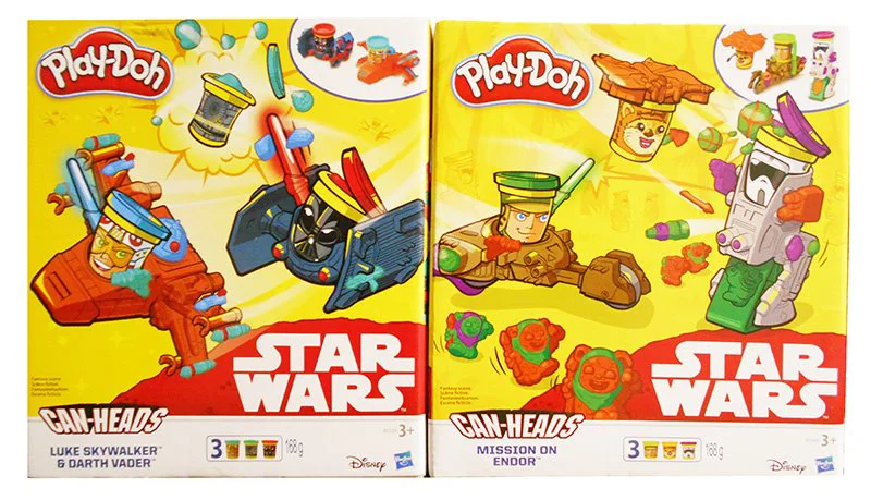 Set plastilina Star Wars Hasbro Play-Doh, 3 cutii si accesorii, sortiment