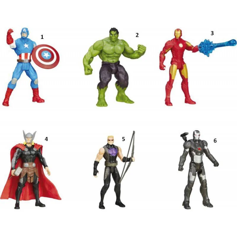 Set figurina si accesorii Avengers All Star Marvel Hasbro, 9.5 cm, sortiment