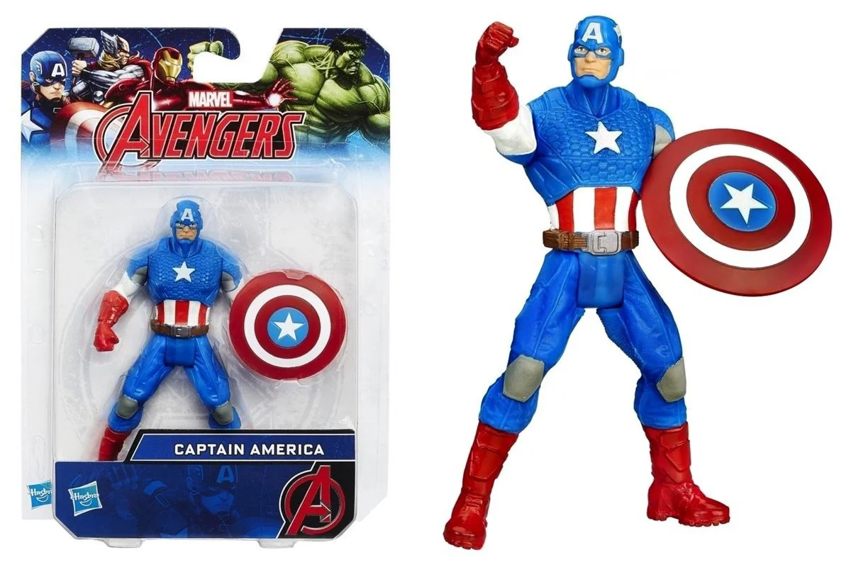 Set figurina si accesorii Avengers All Star Marvel Hasbro, 9.5 cm, sortiment