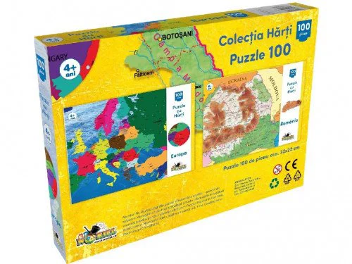 Puzzle Noriel Colectia Harti - Harta Europei 2017 (100 piese)