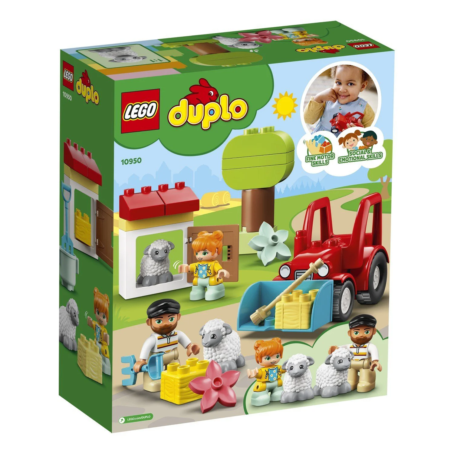 Lego Duplo Town Фермерский трактор и животные