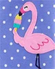 Carter's Pijama cu fermoar Flamingo