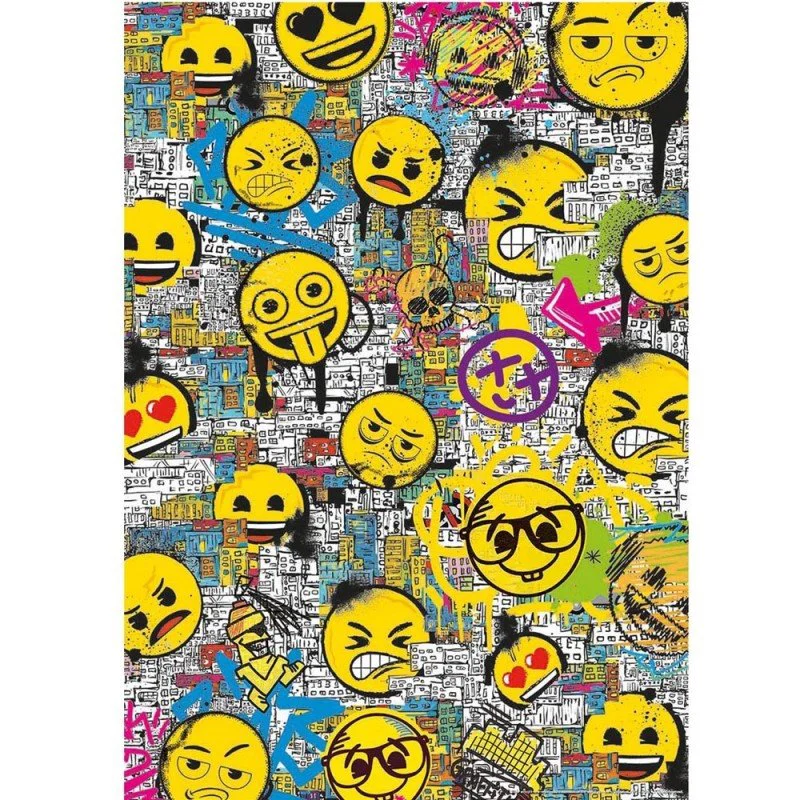Puzzle Educa Emoji Graffiti, 500 piese