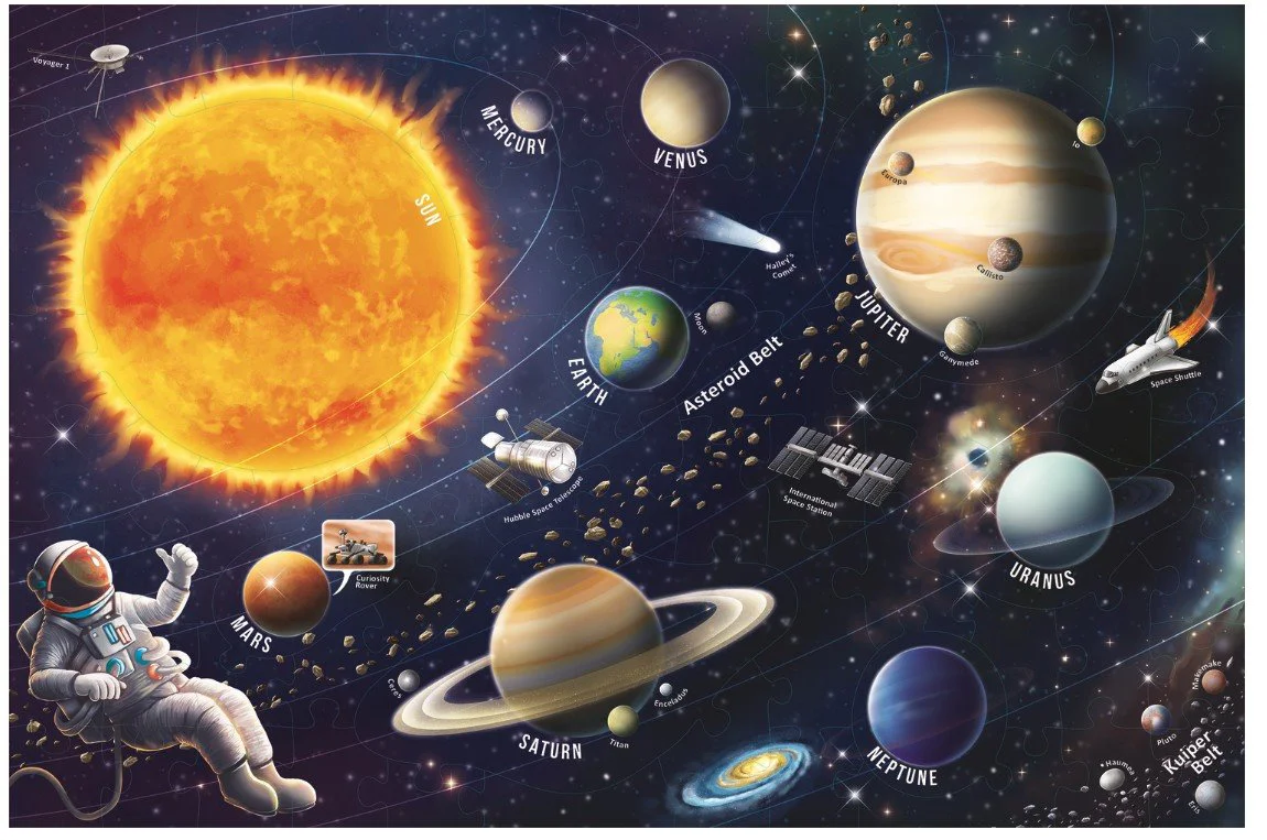 Развивающий пазл Trefl Солнечная система, 70 деталей (англискии язык)
