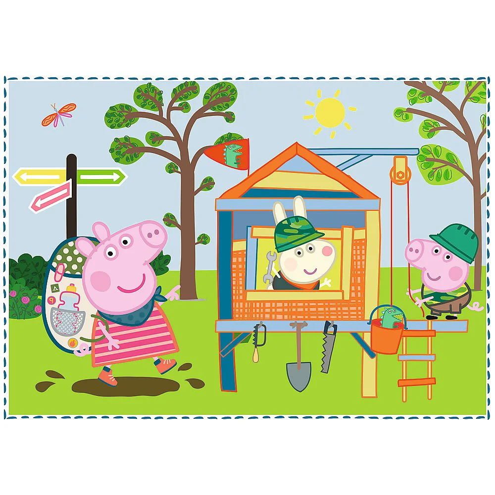 Puzzle Trefl 4in1 / Holiday reccolection / Peppa pig, 12/15/20/24 piese