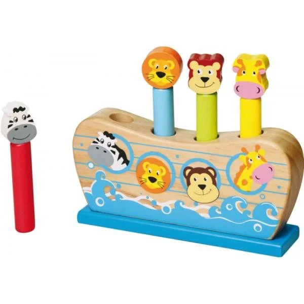 Set de joc din lemn Viga Toys Pop Up Noah's Ark