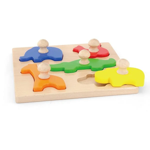 Puzzle din lemn Viga Toys Animale