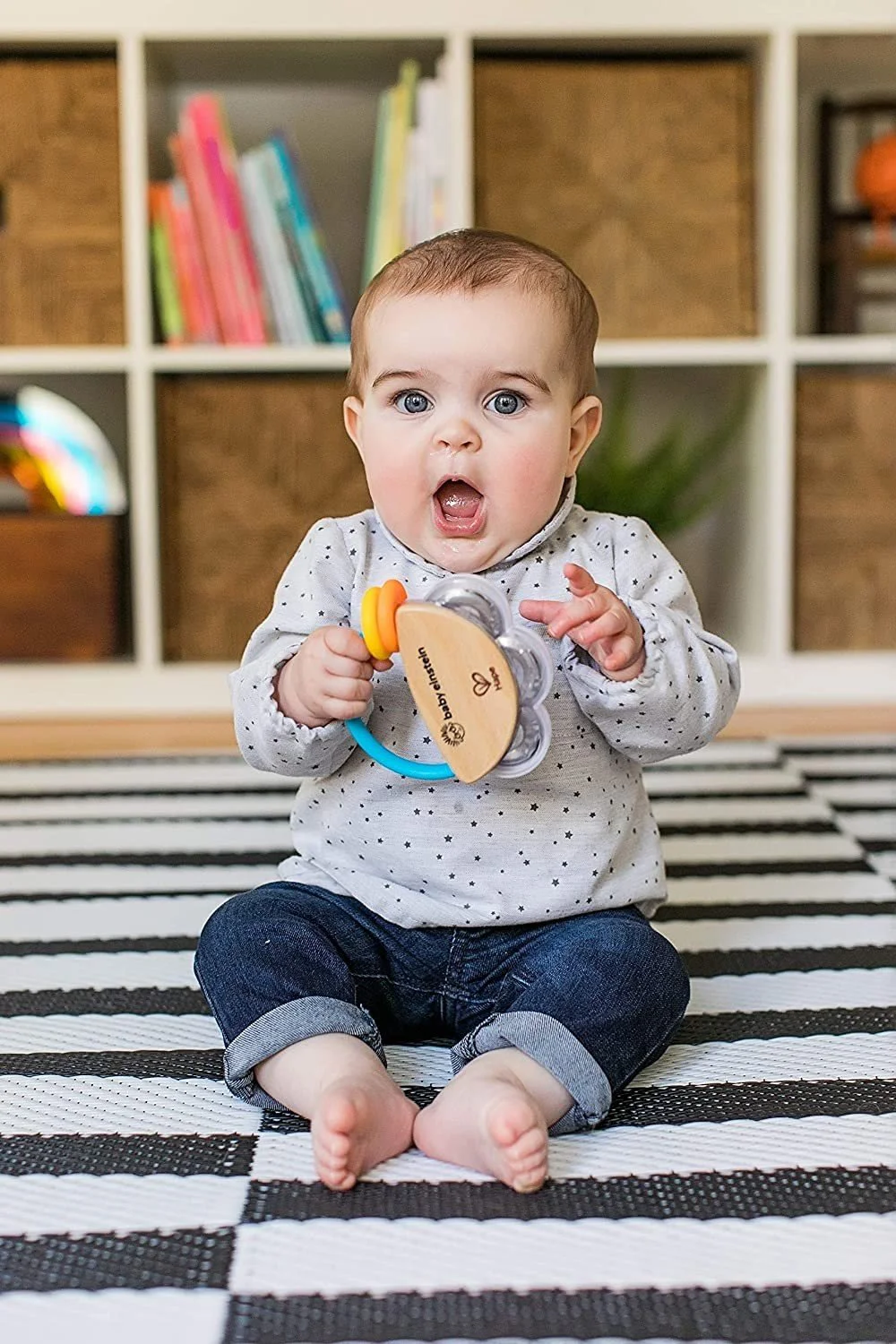 Игрушка Baby Einstein Маленький деревянный бубен