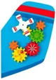 Jucarie din lemn Viga Toys Wall Toy Airplane
