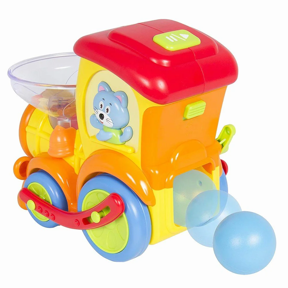 Музыкальная игрушка Hola Toys Локомотив с шариками, звуками и огнями