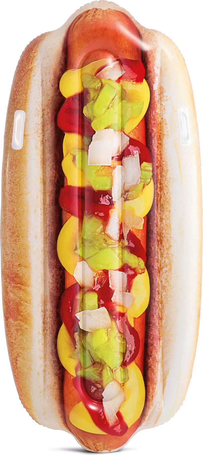 Pluta gonflabila Intex Hot Dog cu manere, 173x76x20 cm