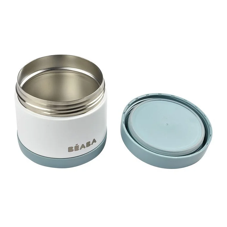 Termos alimente Beaba Thermo-Portion White/Blue, 500 ml